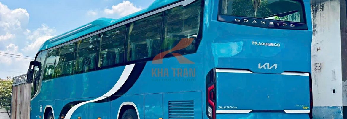 Kia Granbird 45 seater bus rental in Vietnam